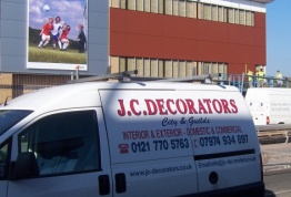 JC Decorators on a commercial job